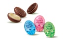 Sachet petits oeufs chocolat lait assortis 200g x 10