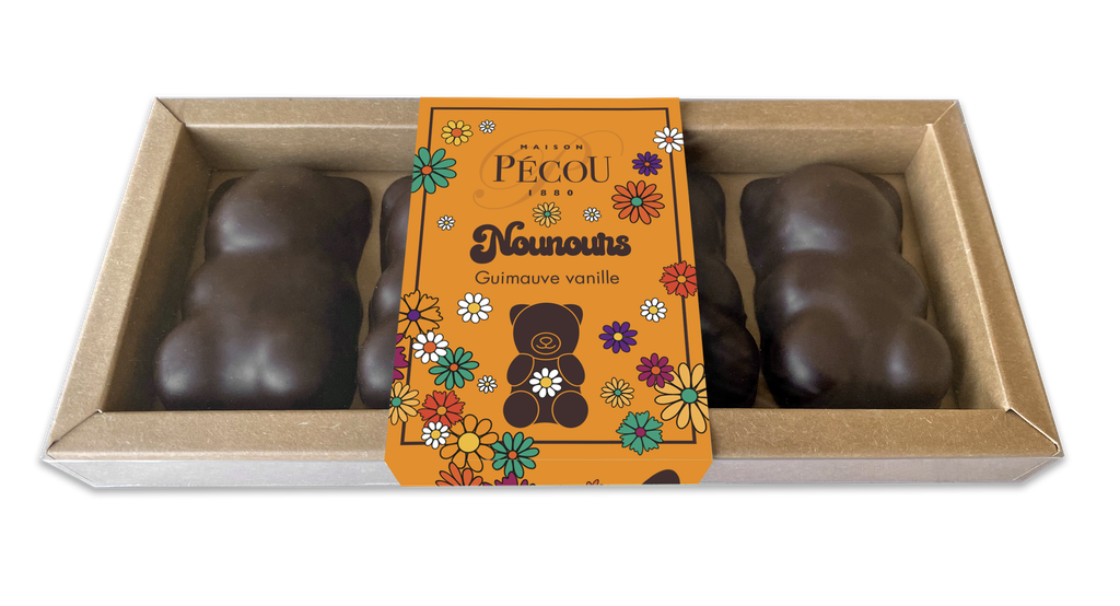 Boite nounours noir et lait 100g x 24