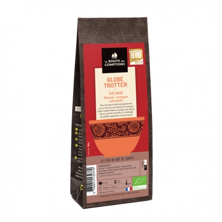 Thé noir Globe trotter abricot-mangue-calendula 100g X6