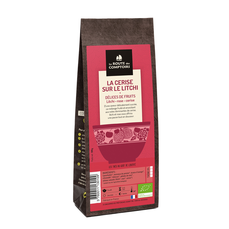 Sachet thé noir subtilité orange-abricot-bergamote 100g x 6