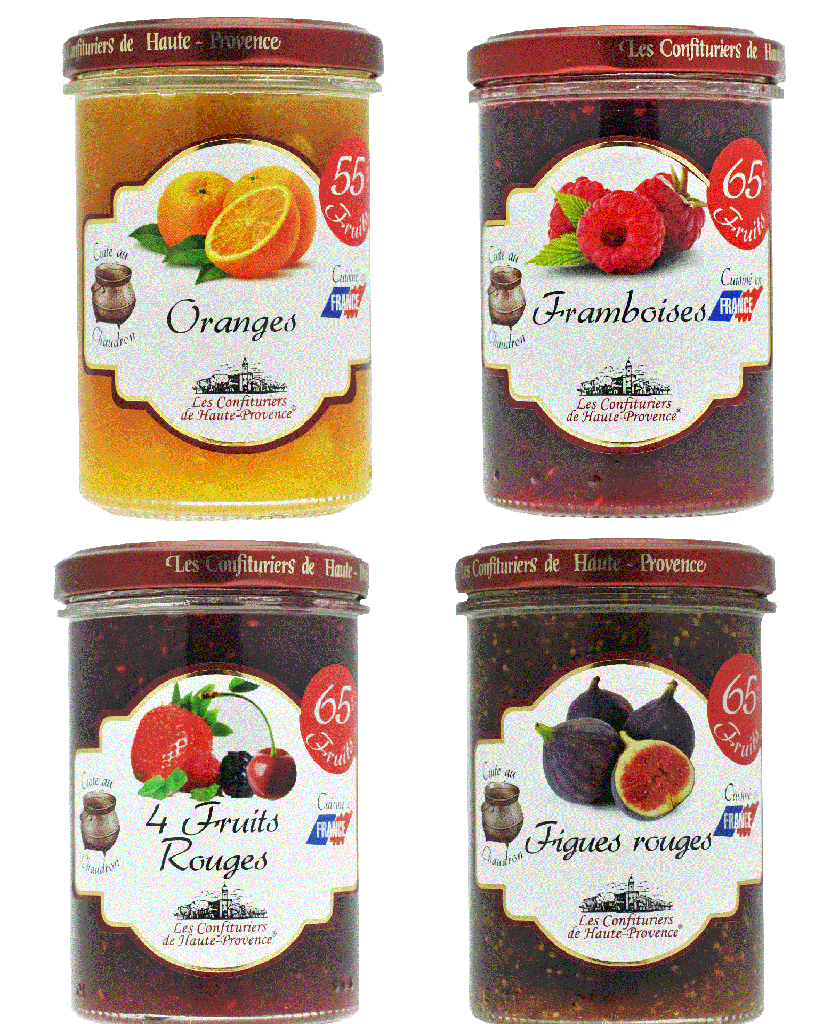 Présentoir Confitures fruits rouges 240gr x 32
