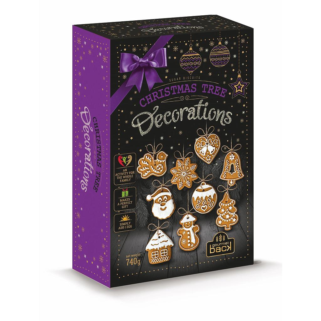 Décorations Noël en biscuits à décorer 740g x 10