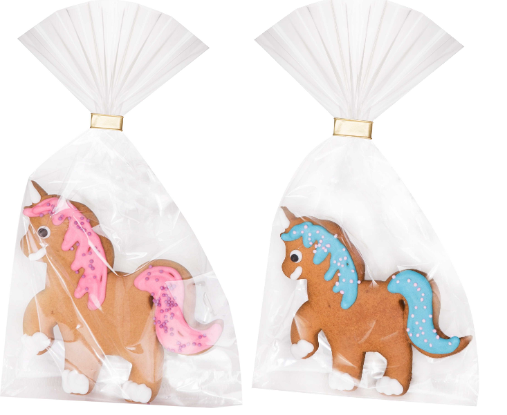 Licorne 10 roses 10 bleues en pain d'épices 25g x 20