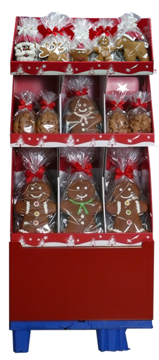 Display Noël Pain d'épices x 104 pièces 