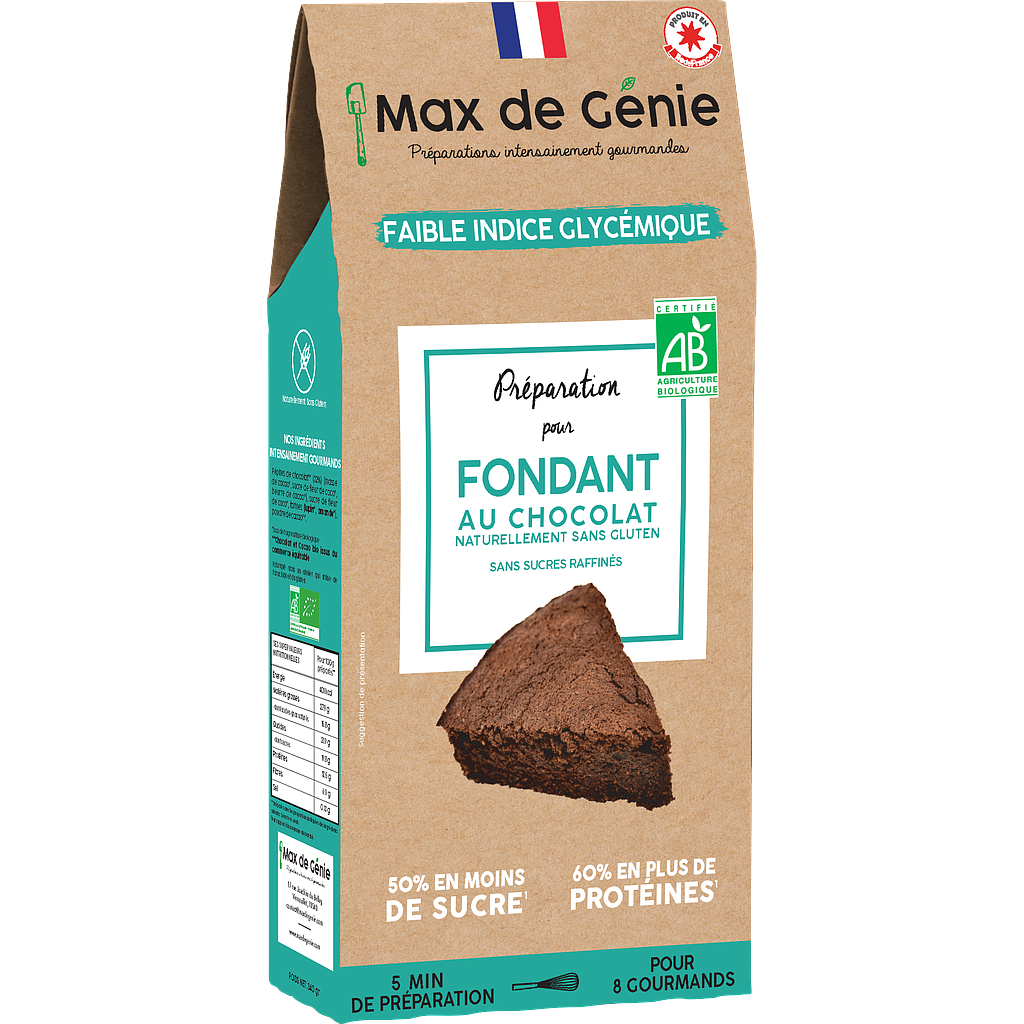 Prép pour Fondant au chocolat bio 340g x 8