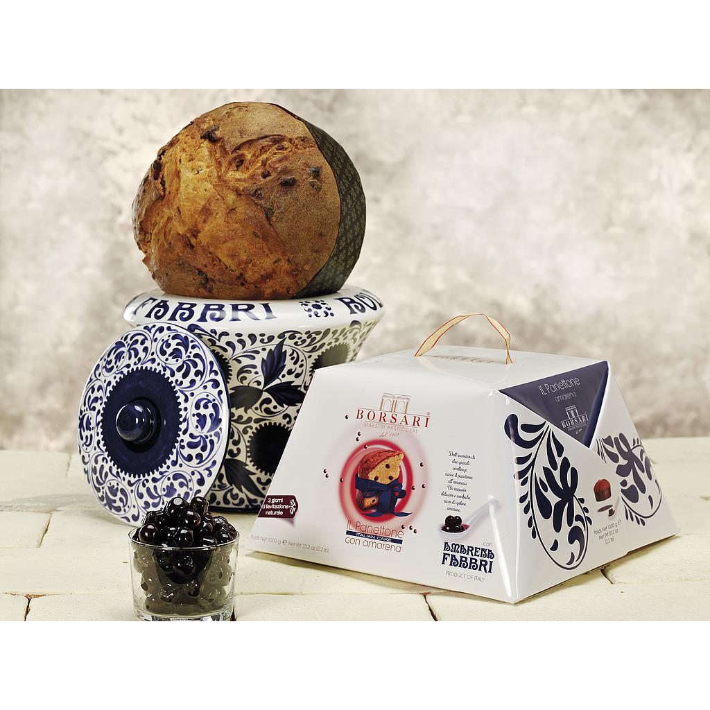 Panettone Amarena Fabbri 1kg x6