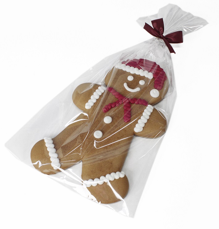 Bonhomme pain d'épices CDM  140g x 12 Noeud rouge