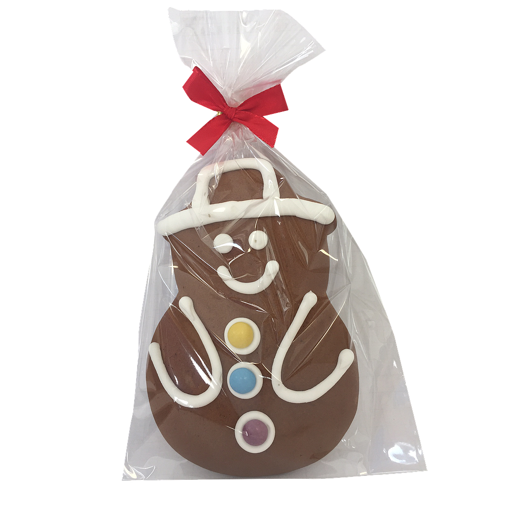 Bonhomme de neige en pain d'épices 80gr x 18