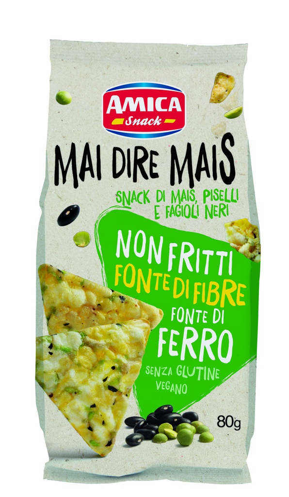 Snack maïs petits pois haricots noirs 80g x 12
