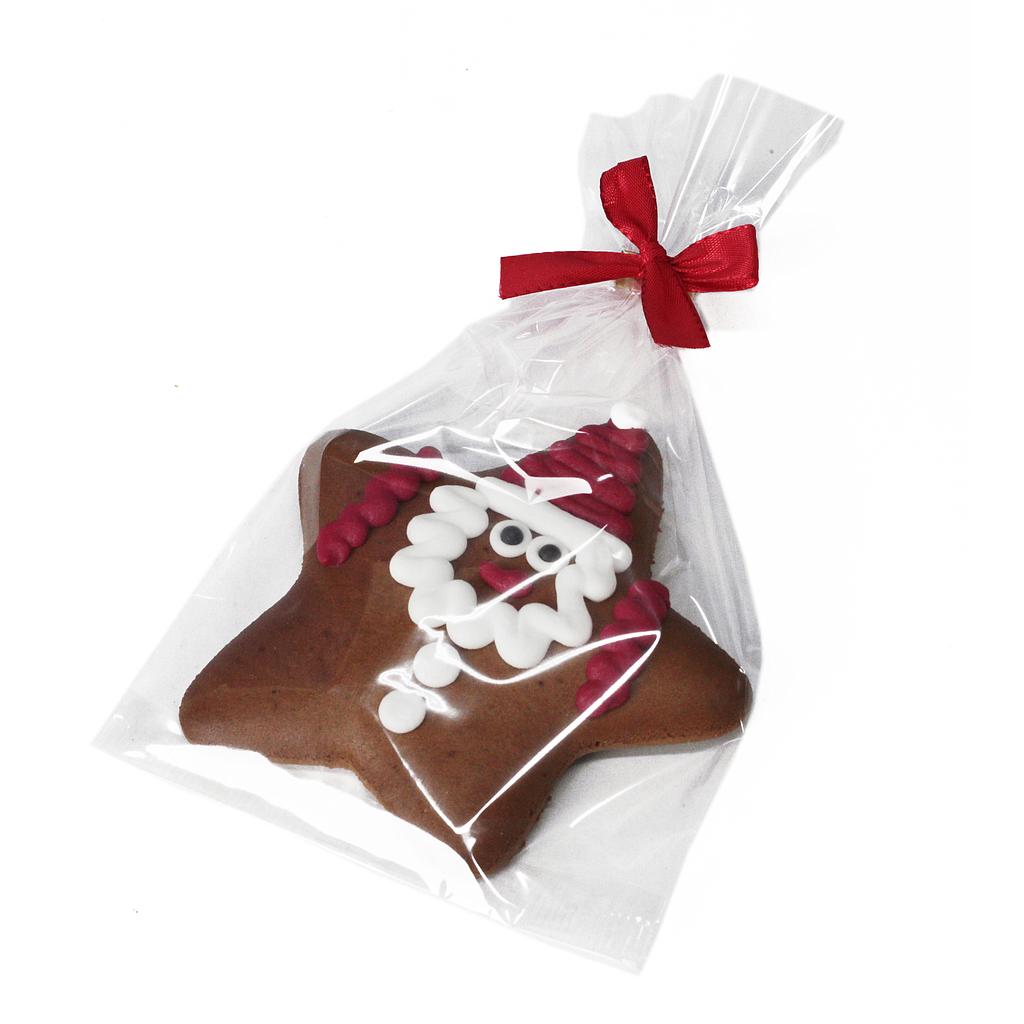 Père Noël étoile en pain d'épices 30g x 20