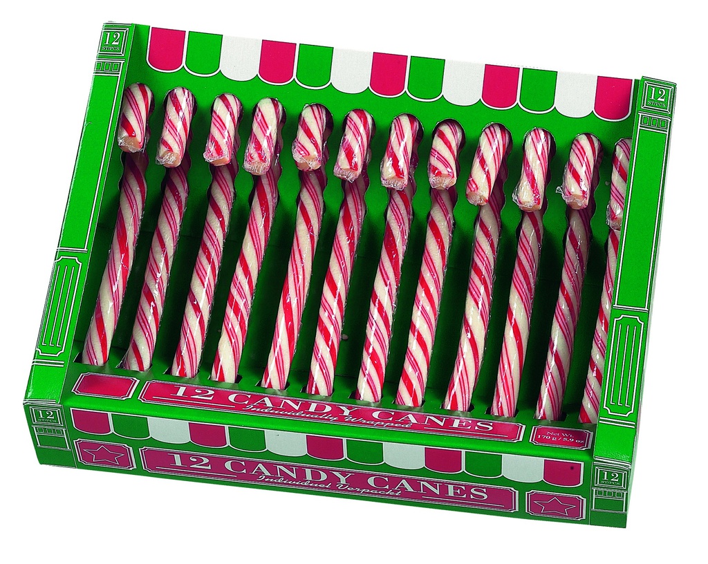 Boite 12 mini candy cane fruit 168gr x 24