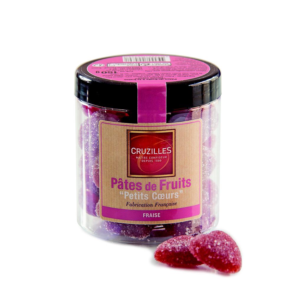 Bonbonnière pâte de fruits petits coeurs 100g x 8