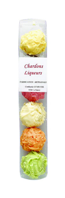 Réglette de 6 chardons liqueurs 60g x 8