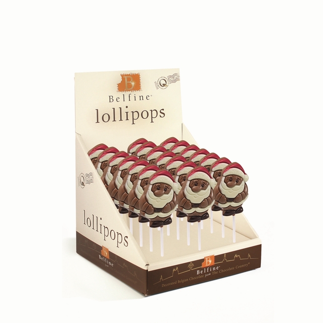 Sucette chocolat Père Noël bonnet 35g x 24