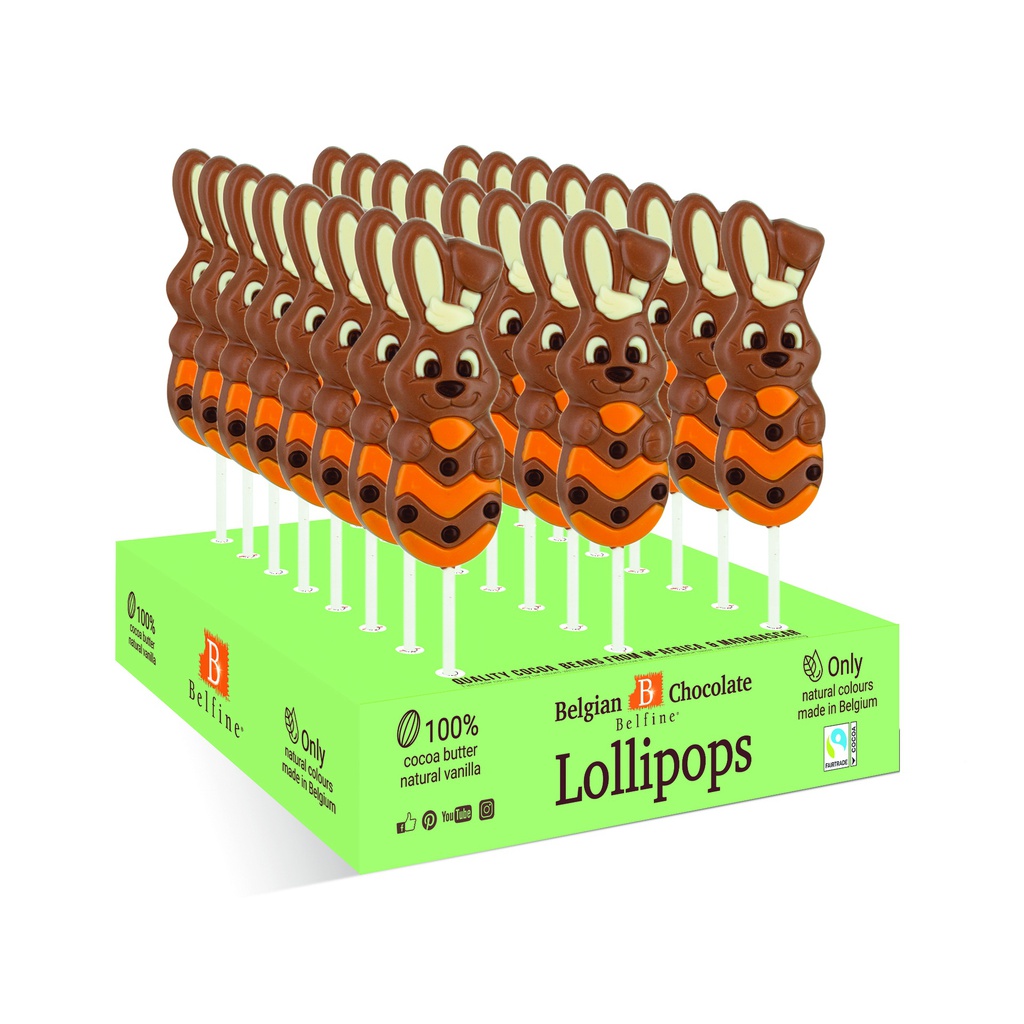 Sucettes long pop lapin Théo 23g x 24