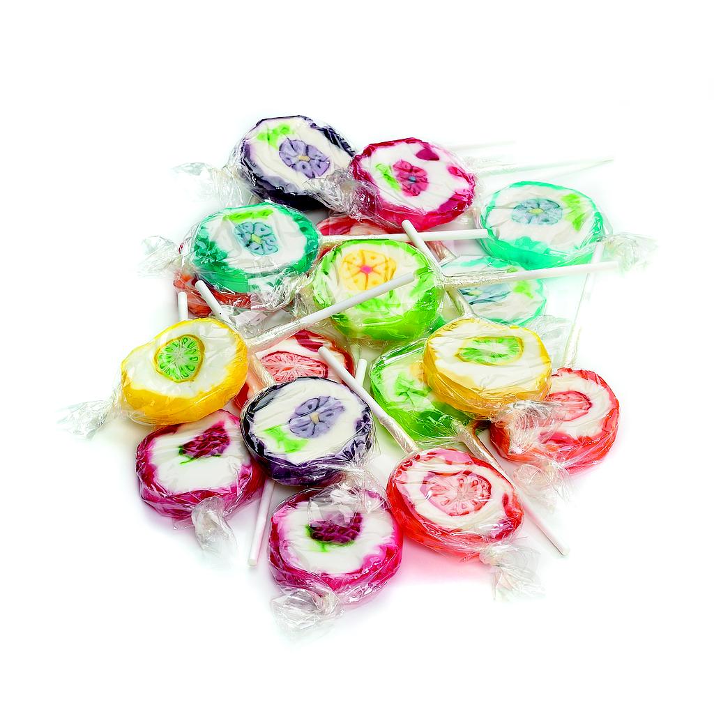 Sucettes rock sachet 1.1 kg (env 100 pièces)