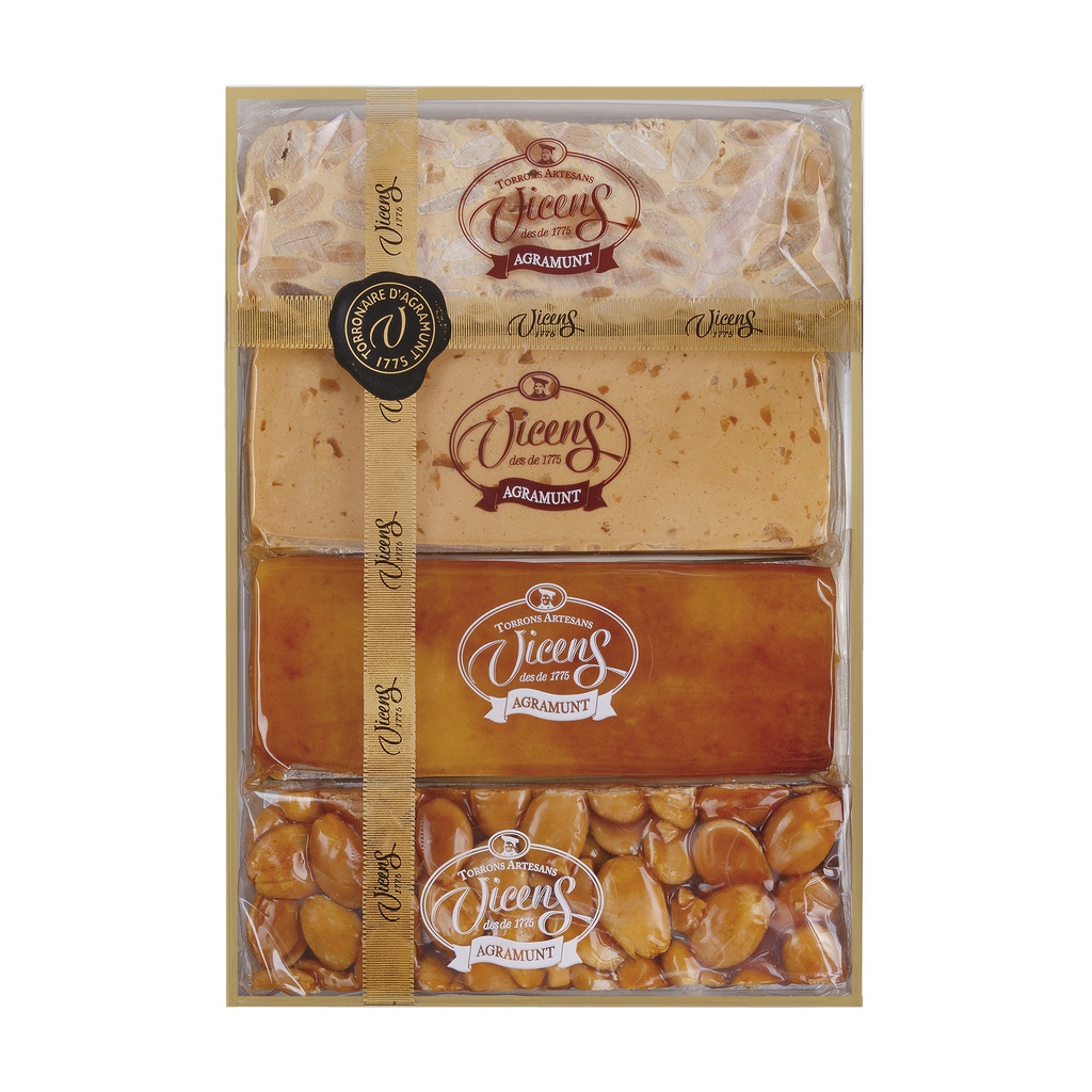 Assortiment dégustation (4 turrons 80g) 320g x 8
