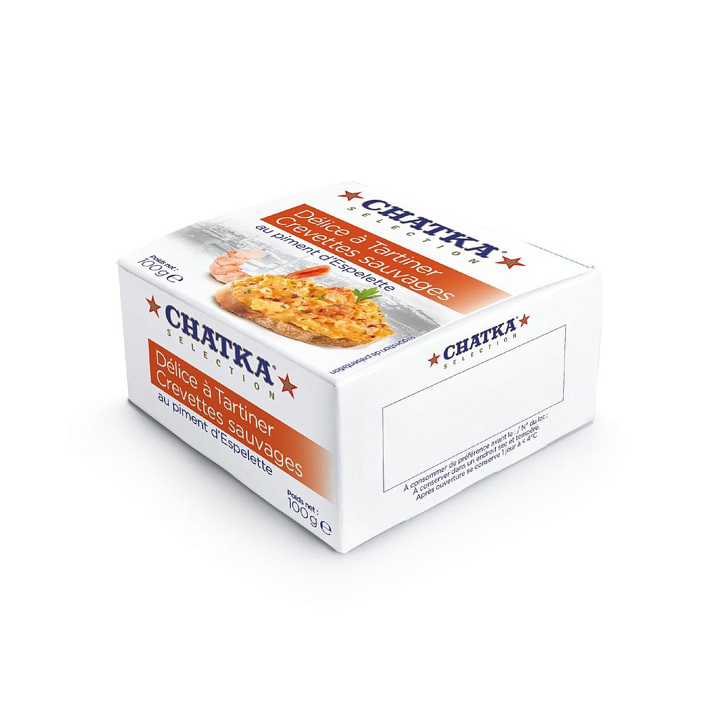 Crevettes sauvages au Piment d'espelette 100g x 12