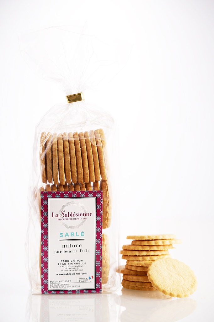Sachet SABLES NATURE pur beurre frais 230g X16