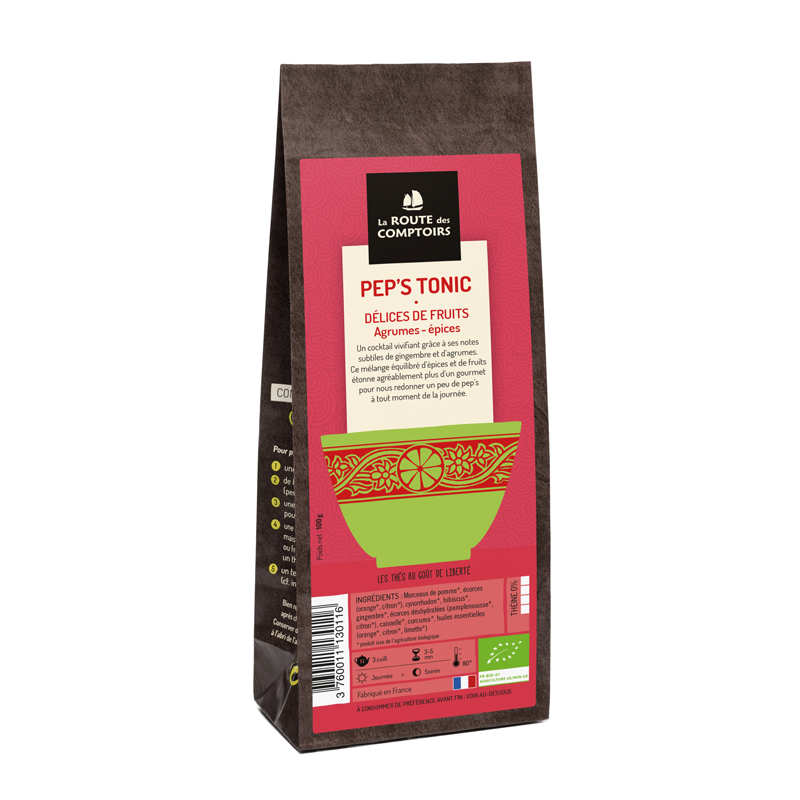 Sachet tisane pep's tonic 100g X6