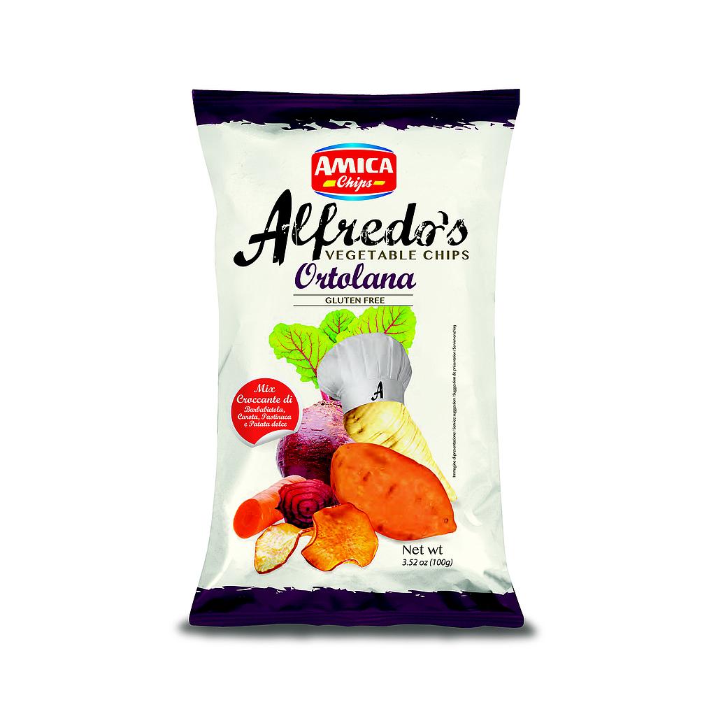 Chips Vegetables Alfredo 100g x 10