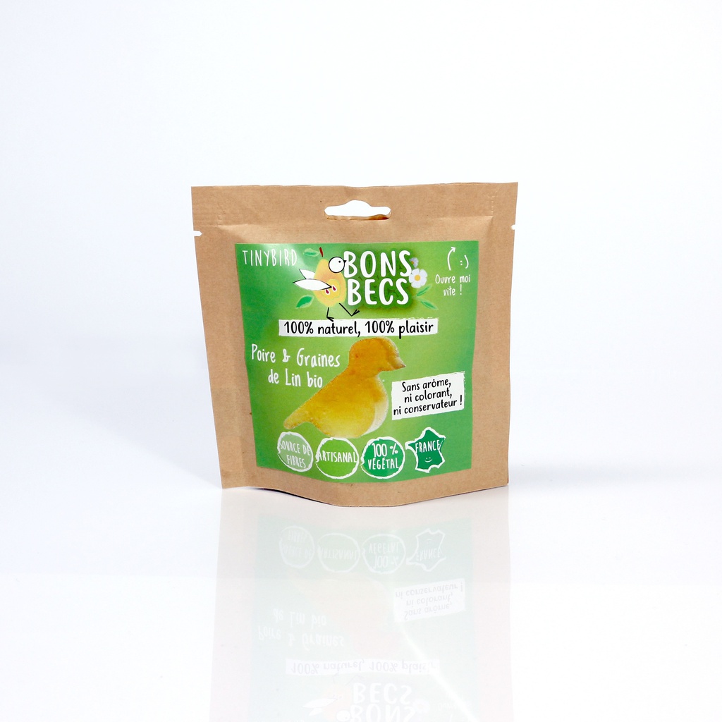 Sachet poire graine de lin 40g X12