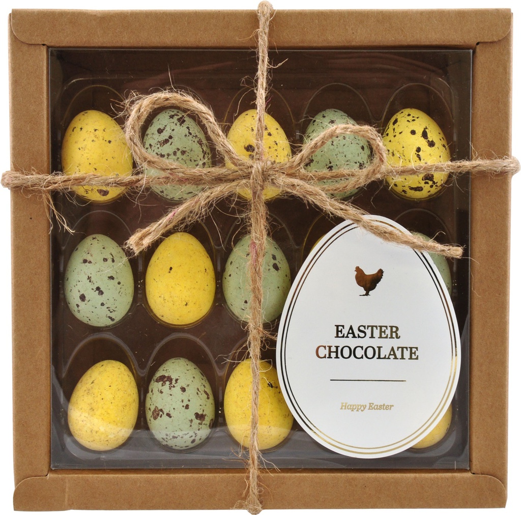 Boite 15 oeufs praliné 175g x 6