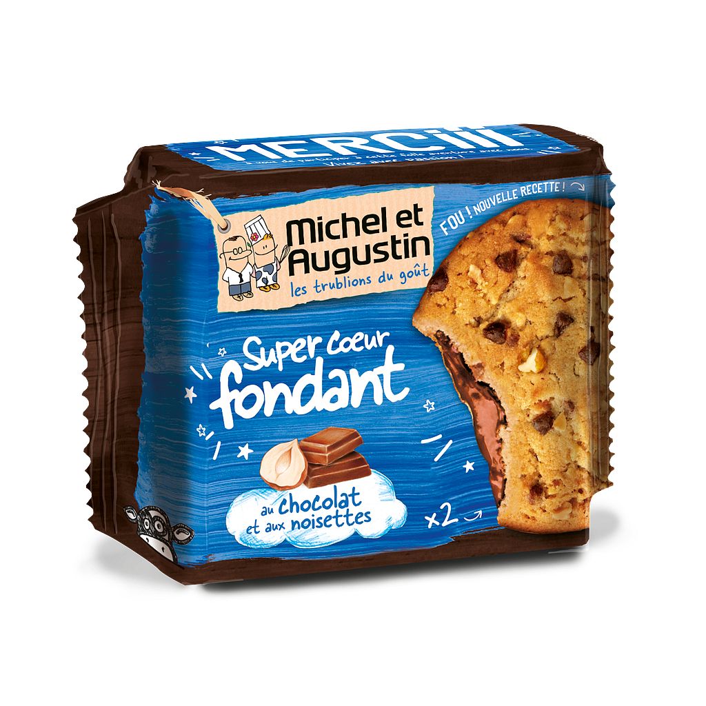 Cookie coeur fondant lait noisette 60g x 14