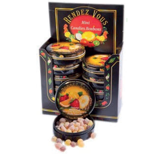 Display mini bonbons fruits assortis 43g x 12