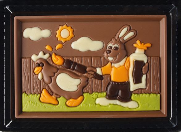 Boite choc plat lapin poule 85g x 8