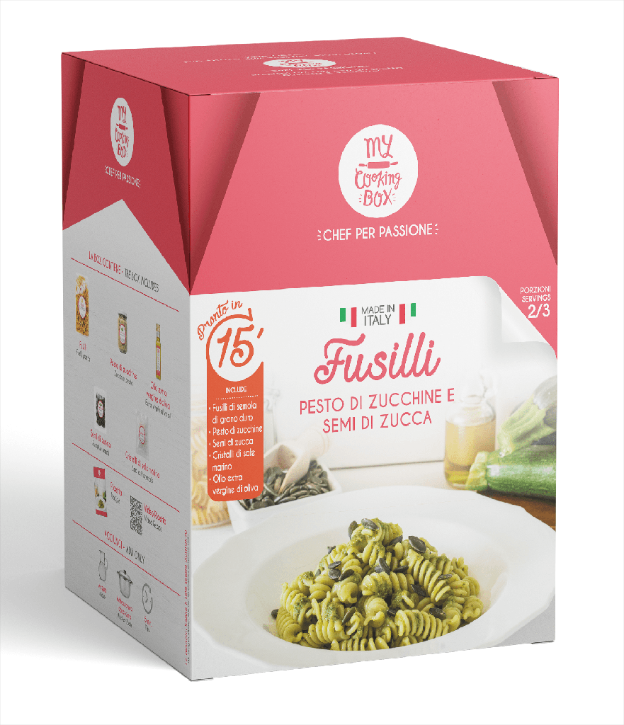 Fussilli pesto et graines de citrouille 438g X9