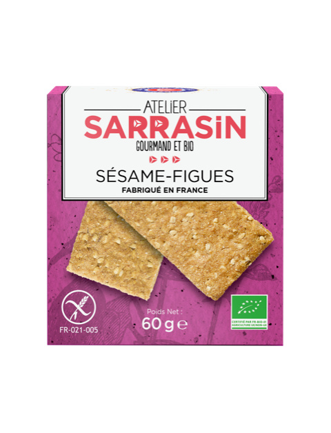 Biscuits sucrés Mini pack sésame figue 60g x 20