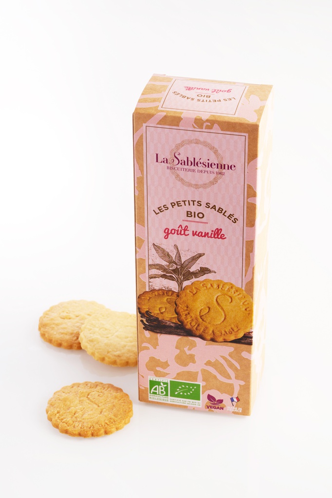 Etuis Sablé vanille de Madagascar Bio 110g X12