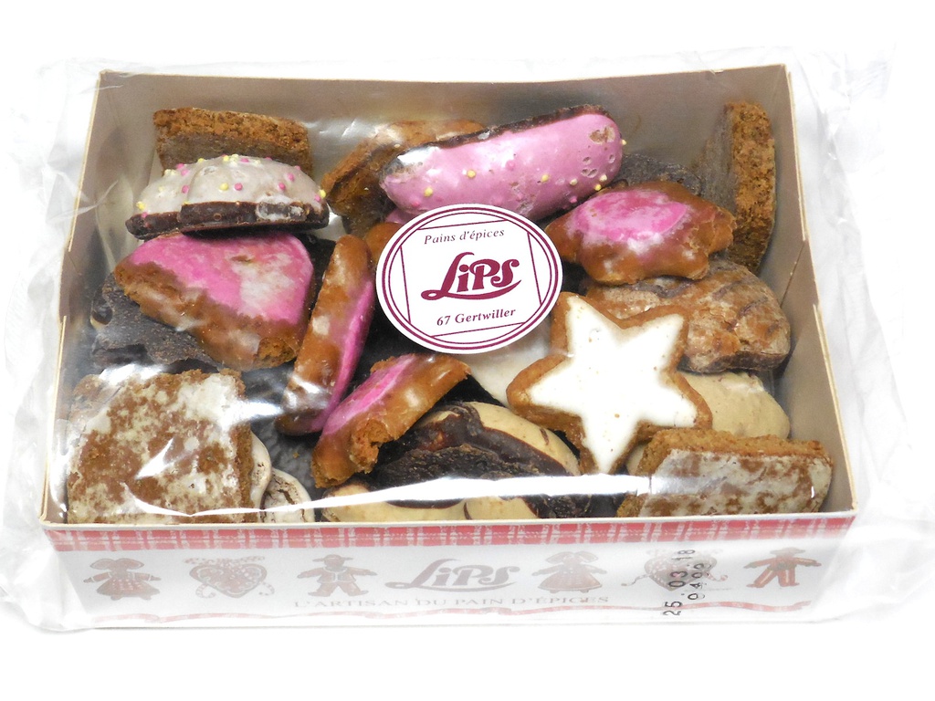 Boite assortiment biscuits pain d'épices 250g x 17