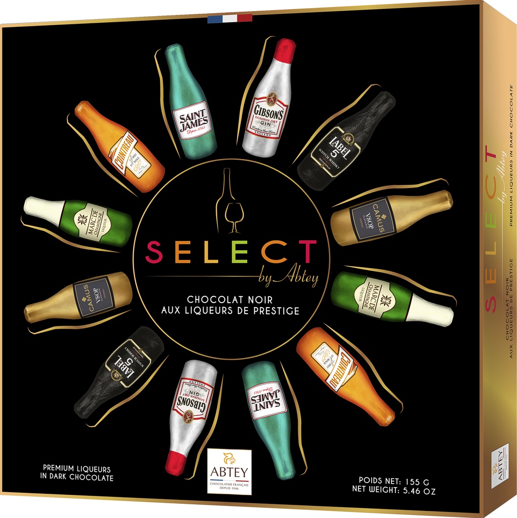 Boite Sélection cadeau 12 liqueurs 155g x 14