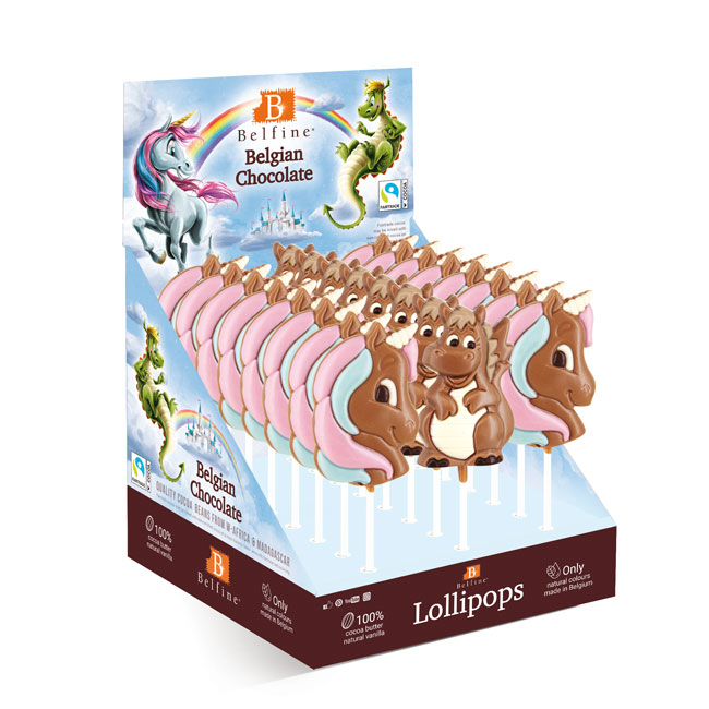 Sucettes 16 Licornes 8 dragons 35g x 24