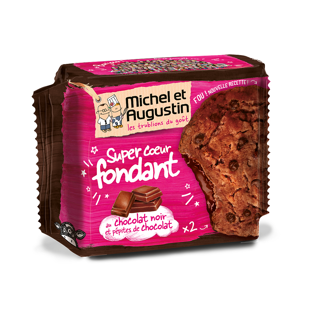 Cookie coeur fondant choc 60g x14