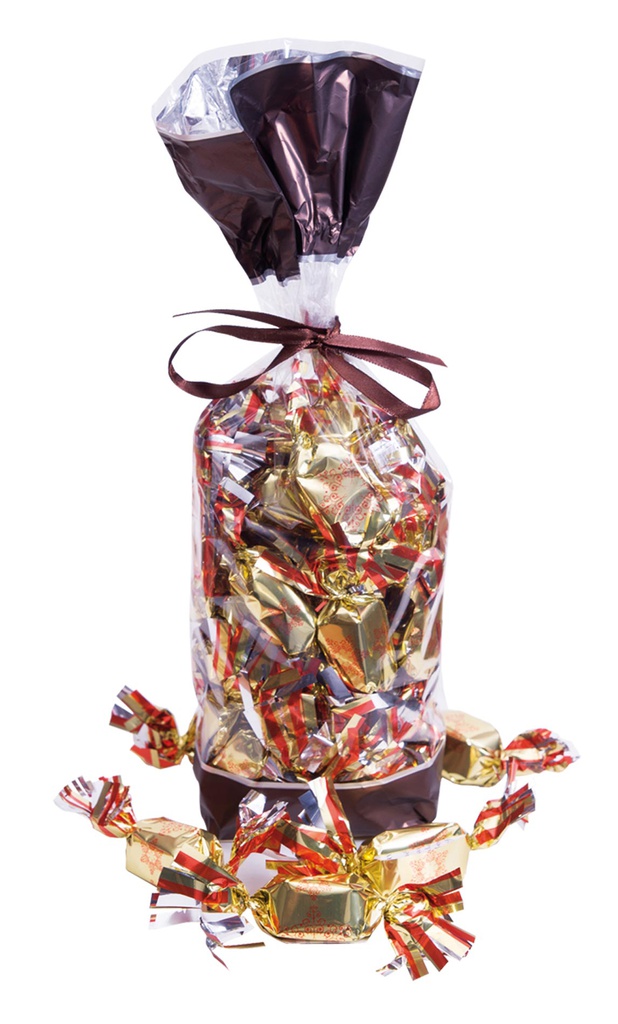 Sachet papillotes praliné lait et pates de fruits 300g x 8