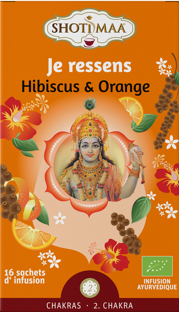 Infusion SHOTIMAA hibiscus et orange Bio 32g X6
