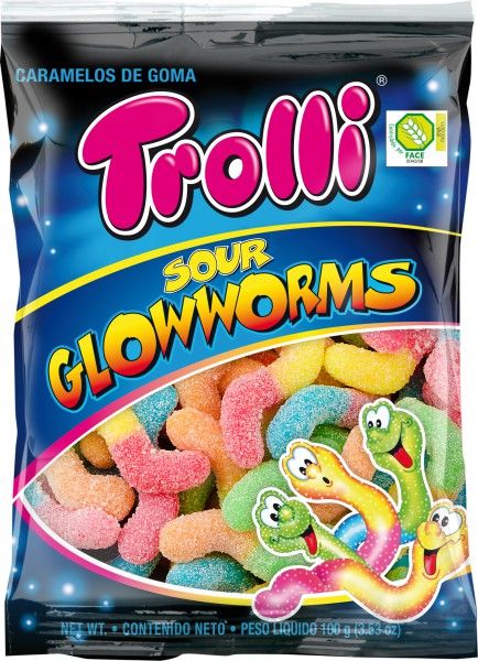 *Glowworms acidulé sachet 100g x 24