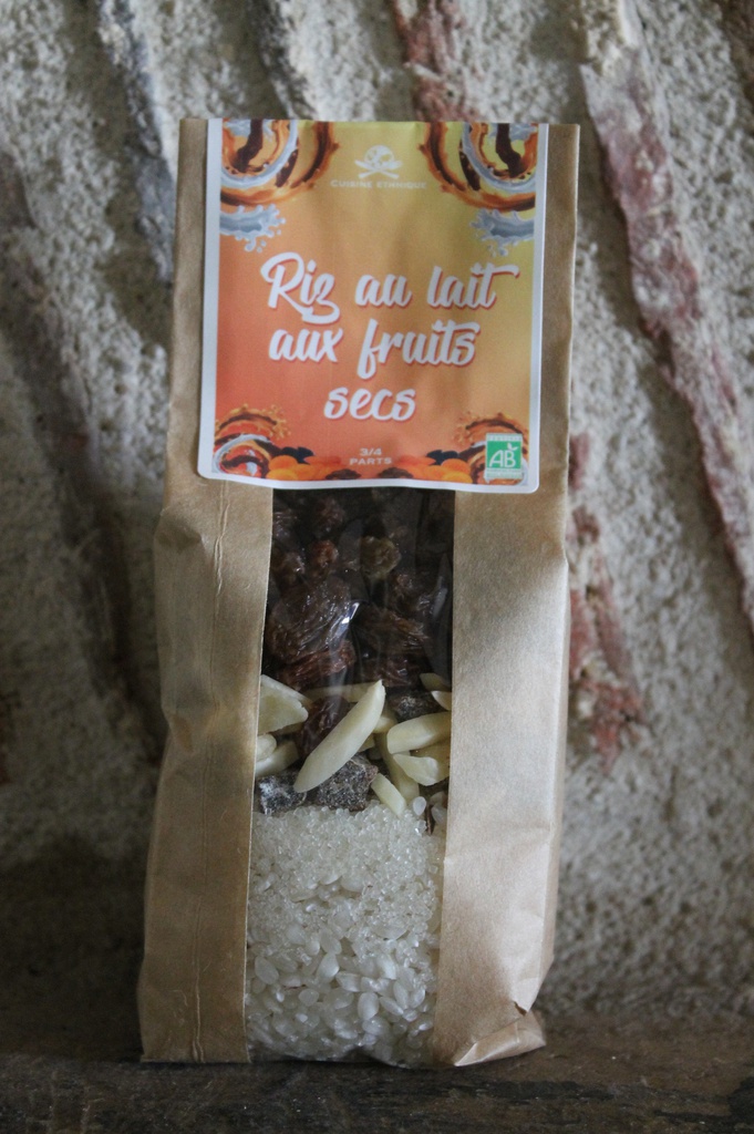 Riz au lait aux fruits secs bio 190g X12