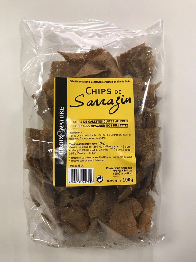 Chips de sarrazin 100g X15