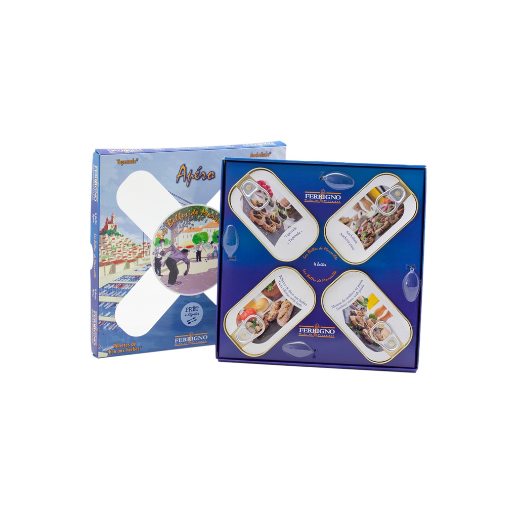Coffret APERO de 4 assortiments 276g X12