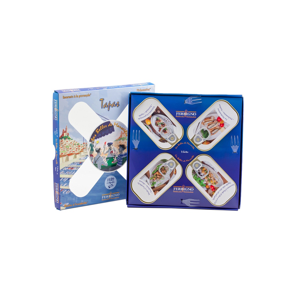 Coffret TAPAS de 4 assortiments 276g X12