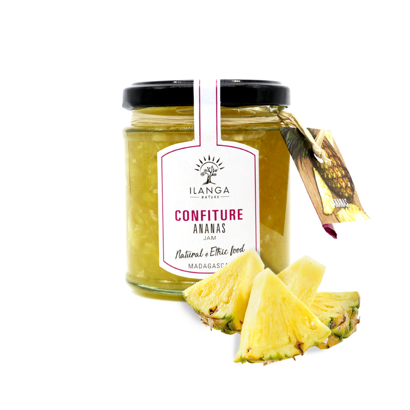 Confiture Ananas 55% fruits et sucre de canne  220g x 6