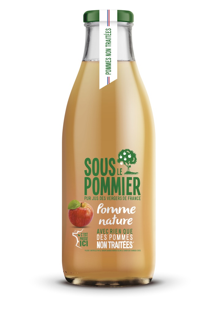 Pur jus de pomme non traitée 1L X6