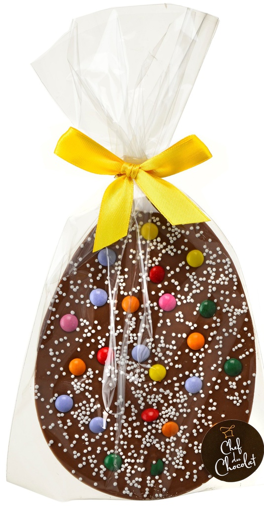 Sachet gros œuf plat avec confettis 100g x 12