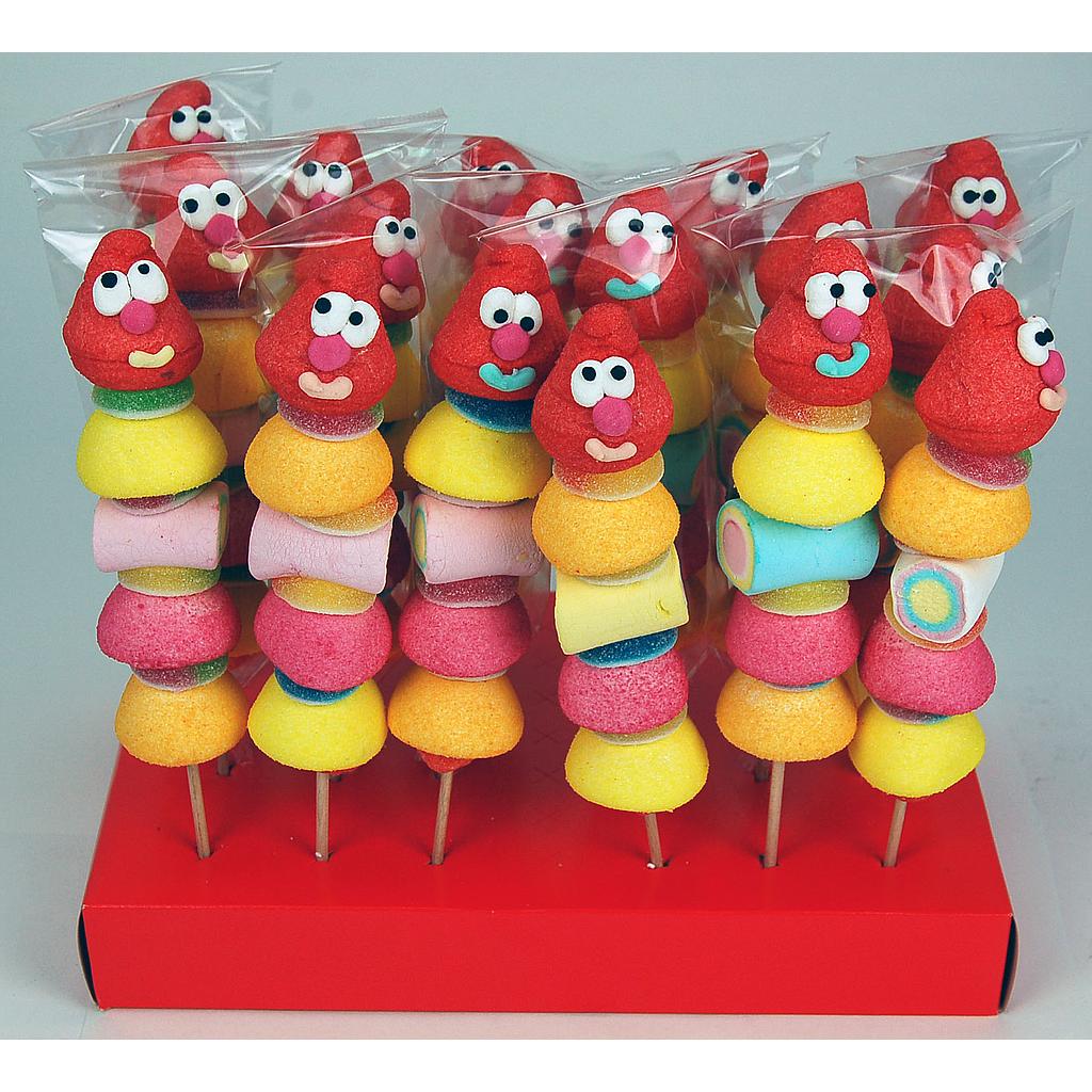 Brochette guimauve Happy Fun 75g x 24