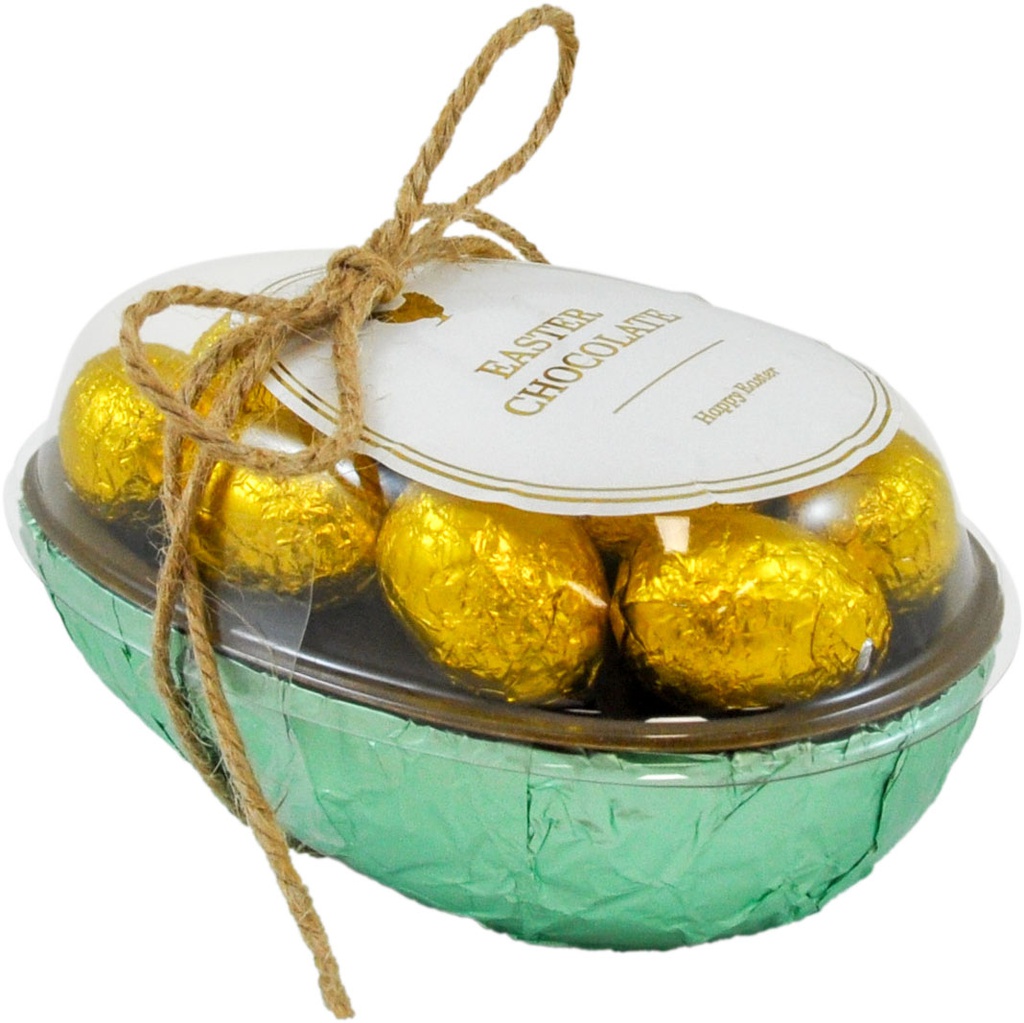 Œuf en chocolat garni de petits œufs assortis 140g x12