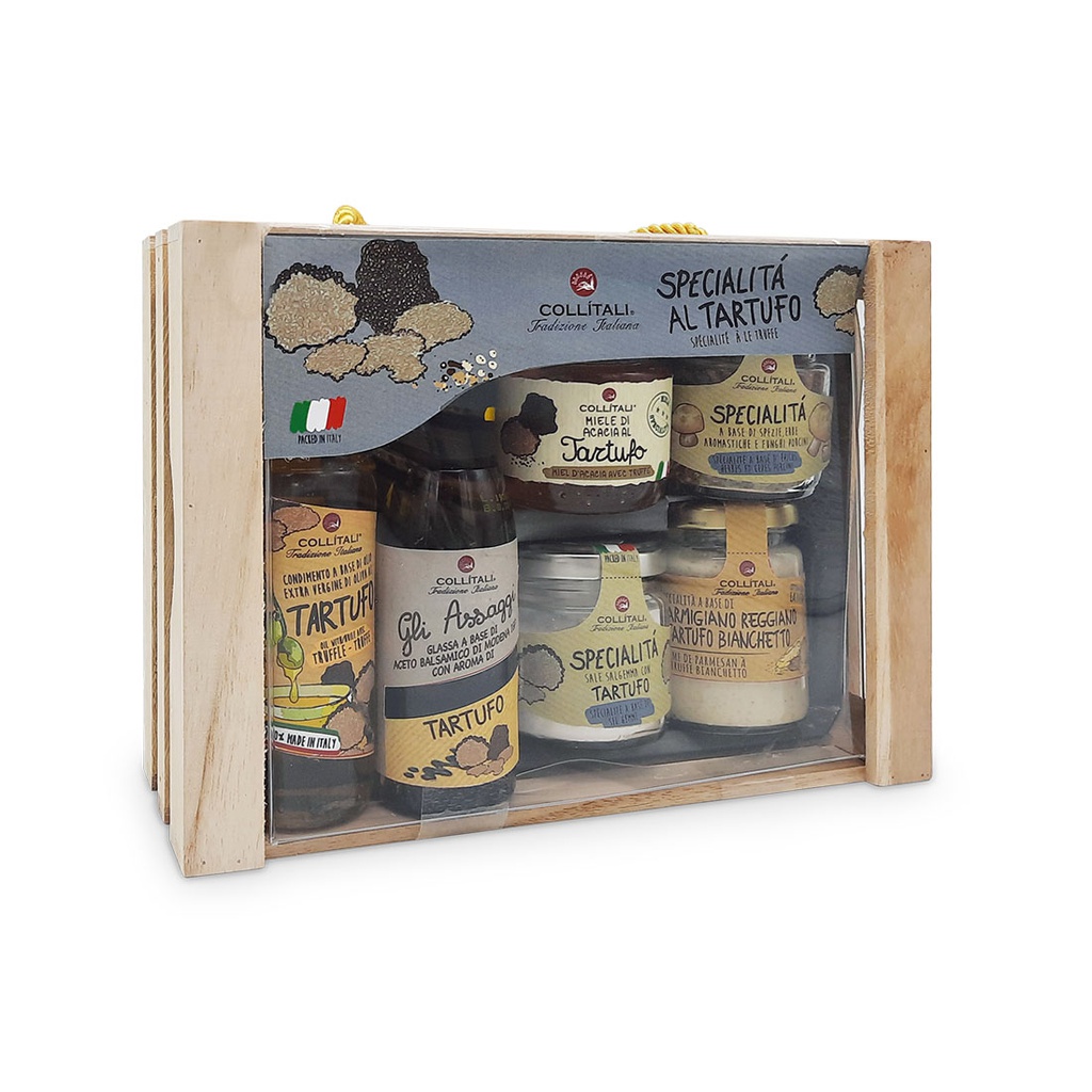 Coffret bois spécial truffe 100ml+70g X6
